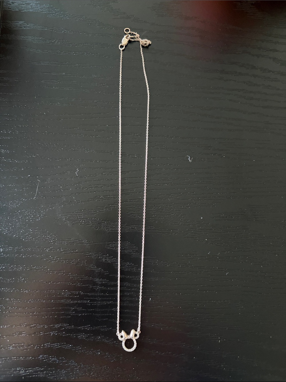 Delicate Silver Minnie Pendant Necklace - Women Jewelry